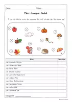 Vorschau - Arbeitsblätter - Mini-Lesespur: Herbst (Kl. 1/2) - Seite 3