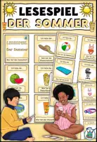 Vorschau - Arbeitsblätter - Schüttelsätze zum Thema "Der Sommer" 2-fach differenziert DaZ / Deutsch - Deckblatt
