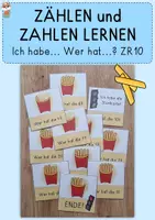 Vorschau - Spiele - Ich habe.. Wer hat..? Pommes, Zahlenraum 10 - Deckblatt