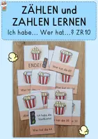 Vorschau - Spiele - Ich habe.. Wer hat..? Popcorn, Zahlenraum 10 - Deckblatt