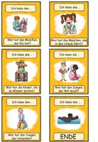 Vorschau - Spiele - Lesespiel "Was machen die Kinder im Sommer?" DaZ / DaF / Deutsch - Seite 2