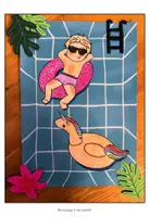 Vorschau - Arbeitsblätter - Pool Party im Sommer / Kunst - Seite 1