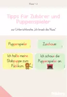 Vorschau - Poster - Tipps für Zuhörer und Puppenspieler zur Unterrichtsreihe "Ich knack die Nuss" - Deckblatt