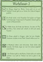 Vorschau - Aufgabenkarten - Würfellesen Niveau 4 (Klasse 3/4) (geeignet für Lesestationen) - Seite 2