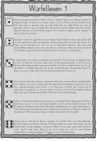 Vorschau - Aufgabenkarten - Würfellesen Niveau 6 (Klasse 3/4) (geeignet für Lesestationen) - Seite 1