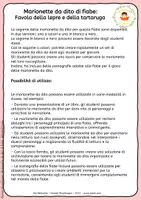 anteprima - Materiale per pittura e bricolage - La lepre e la tartaruga – Marionette da dito con borsa e scenografia - Pagina 1