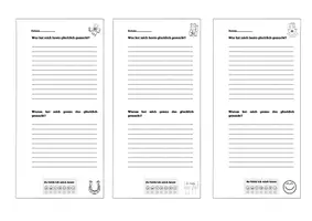 Vorschau - Arbeitsblätter - Glückstagebuch - Seite 1