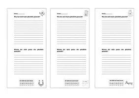 Vorschau - Arbeitsblätter - Glückstagebuch - Seite 2