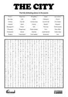 Vista previa - Tarjetas / Manipulativos - THE CITY – Visual Dictionary & Word Search (40 Words) - página 2
