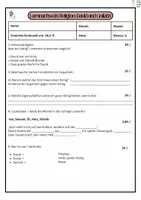 Vorschau - Klassenarbeiten - Lernnachweis/ Klassenarbeit; Religion: David und Goliath - Seite 1