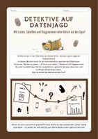 Vorschau - Unterrichtsreihen - Arbeitsheft Daten & Diagramme – selbstorientiert & motivierend - Deckblatt