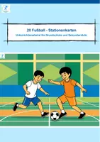Vorschau - Unterrichtsreihen - 20 Fußball-Stationenkarten für den Sportunterricht - Deckblatt