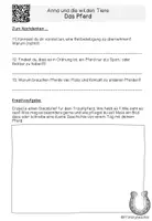 Vorschau - Arbeitsblätter - Anna und die Haustiere - Das Pferd - Quizfragen inkl. QR-Code - Seite 2
