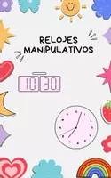 Vista previa - Tarjetas / Manipulativos - RELOJ MANIPULATIVO DIGITAL Y ANALÓGICO - Portada