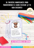 Vista previa - Tarjetas / Manipulativos - 36 Tarjetas para el Retorno a la Calma | Actividades de bienestar y mejora del clima escolar para Primaria (6-12 años) - Portada