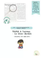 Vorschau - Arbeitsblätter - Tourismus & Mobilität: Ein kleiner Überblick - Lückentext + Audio-Datei + Interactive - Deckblatt