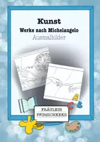 Vorschau - Arbeitsblätter - Ausmalbilder nach Michelangelo - Deckblatt