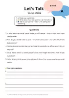 Vorschau - Arbeitsblätter - Let’s Talk: Social Media, Advertisement & Identity - Materialpaket - Seite 1