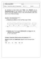 Vorschau - Klassenarbeiten - Klassenarbeit zum Thema: Natürliche Zahlen und Diagramme (Klasse 4/5) - Deckblatt