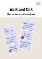 Vorschau - Spiele - Nenne drei...Wortschatz Walk & Talk - Deckblatt