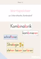 Vorschau - Poster - Wortspeicher zur Unterrichtsreihe "Kombinatorik" - Deckblatt