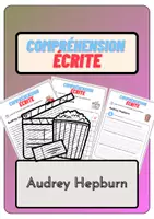 Aperçu - Feuilles d'exercices - Compréhension écrite – Audrey Hepburn + corrigés - Page de couverture