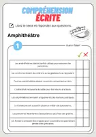 Aperçu - Feuilles d'exercices - Compréhension écrite – Amphithéâtre + corrigés - Page 2