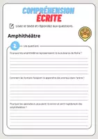 Aperçu - Feuilles d'exercices - Compréhension écrite – Amphithéâtre + corrigés - Page 3