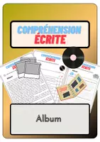 Aperçu - Feuilles d'exercices - Compréhension écrite – Album + corrigés - Page de couverture
