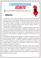 Aperçu - Feuilles d'exercices - Compréhension écrite – Albanie + corrigés - Page 1
