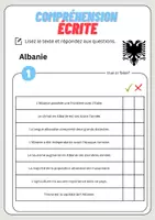 Aperçu - Feuilles d'exercices - Compréhension écrite – Albanie + corrigés - Page 2