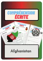 Aperçu - Feuilles d'exercices - Compréhension écrite – Afghanistan + corrigés - Page de couverture