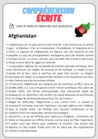 Aperçu - Feuilles d'exercices - Compréhension écrite – Afghanistan + corrigés - Page 1