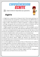 Aperçu - Feuilles d'exercices - Compréhension écrite – Algérie + corrigés - Page 1