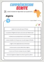 Aperçu - Feuilles d'exercices - Compréhension écrite – Algérie + corrigés - Page 2