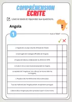 Aperçu - Feuilles d'exercices - Compréhension écrite – Angola + corrigés - Page 2
