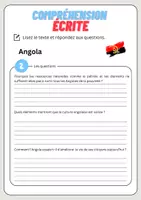 Aperçu - Feuilles d'exercices - Compréhension écrite – Angola + corrigés - Page 3