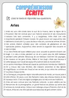 Aperçu - Feuilles d'exercices - Compréhension écrite – Arles + corrigés - Page 1