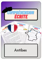 Aperçu - Feuilles d'exercices - Compréhension écrite – Antibes + corrigés - Page de couverture