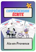 Aperçu - Feuilles d'exercices - Compréhension écrite – Aix-en-Provence + corrigés - Page de couverture