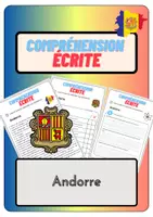 Aperçu - Feuilles d'exercices - Compréhension écrite – Andorre + corrigés - Page de couverture