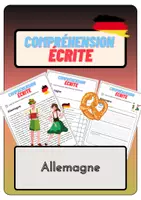 Aperçu - Feuilles d'exercices - Compréhension écrite – Allemagne + corrigés - Page de couverture