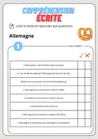 Aperçu - Feuilles d'exercices - Compréhension écrite – Allemagne + corrigés - Page 2