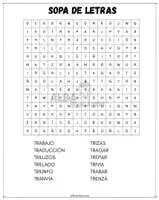 Vista previa - Hojas de trabajo - silaba trabadas tra, tre ,tri,tro,tru - página 3