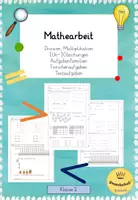 Vorschau - Arbeitsblätter - Mathearbeit - Multiplikation/Division - Klasse 2 - Deckblatt