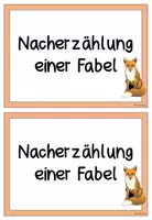 Vorschau - Poster - Tippkarten zum Verfassen einer Nacherzählung (Fabel) - Seite 3