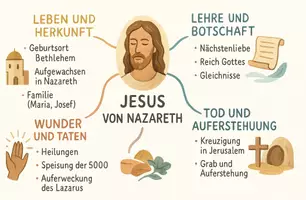 Vorschau - Arbeitsblätter - Arbeitsblätter zum Thema "Jesus" + Lösung & MP3 + Infografik - Seite 2