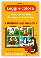 anteprima - Esercizi - VOL.2: leggi e colora. Letture semplificate - animali dal mondo - Pagina di copertina
