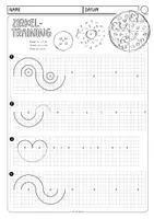 Vorschau - Arbeitsblätter - Zirkel (6 Übungsblätter mit Kreismuster inkl. Lösungsseiten) - Seite 3