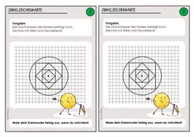 Vorschau - Aufgabenkarten - Zirkel Zeichenkartei (30 Karten) - Seite 2